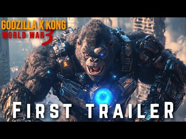 GODZILLA X KONG 3: WORLD WAR - FIRST TRAILER (2025) | MONSTERVERSE (HD)