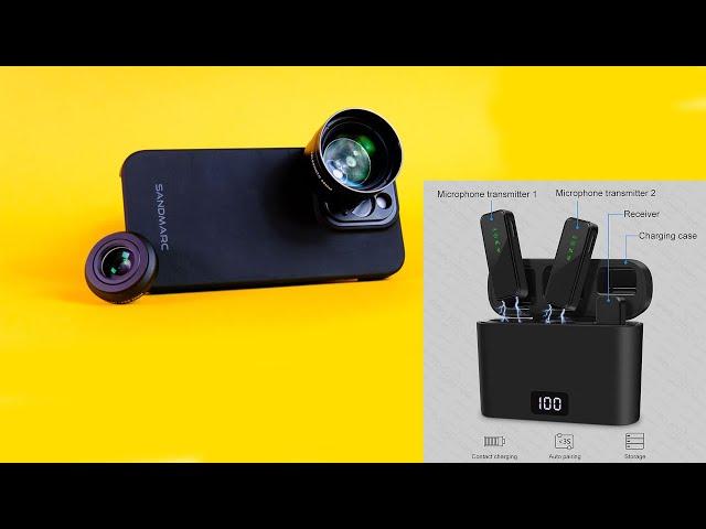 #sandmarc 16mm Wide Angle Lens and #goojodoq Wireless Microphone Review | #iphone Performance Test