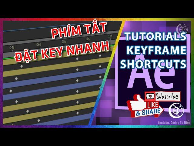 Phím tắt đặt key nhanh trong After Effect #36 | Cường Từ Điển