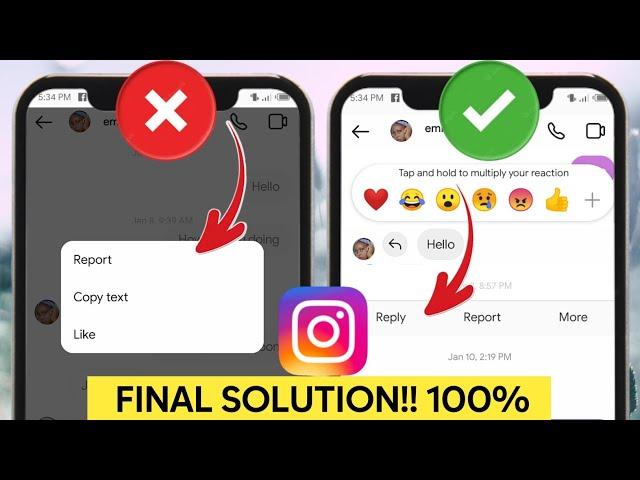 NEW! How to fix Instagram Message Swipe Reply Not Working / Showing 2023