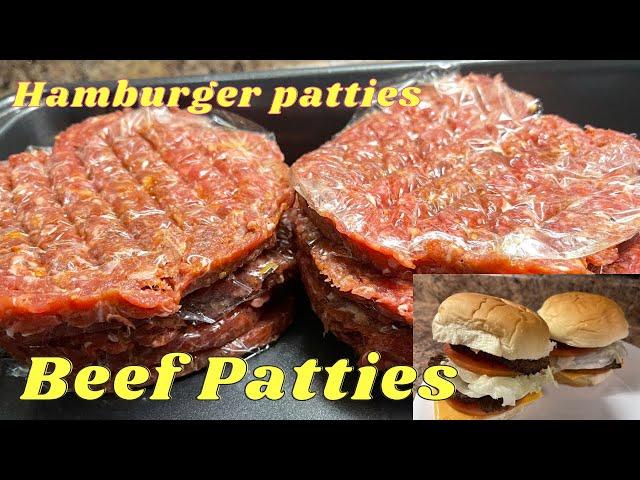 How to Make Hamburger Patties || Beef Burger Patties