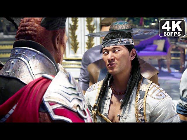 Raiden Meets Shao Kahn For First Time Scene - Mortal Kombat 1