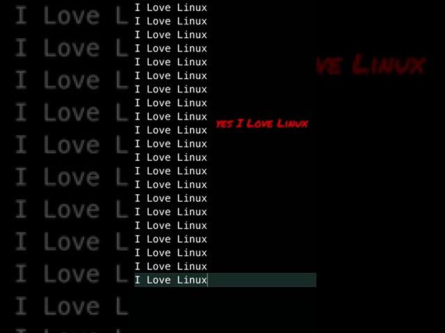 I love Linux | Linux Short