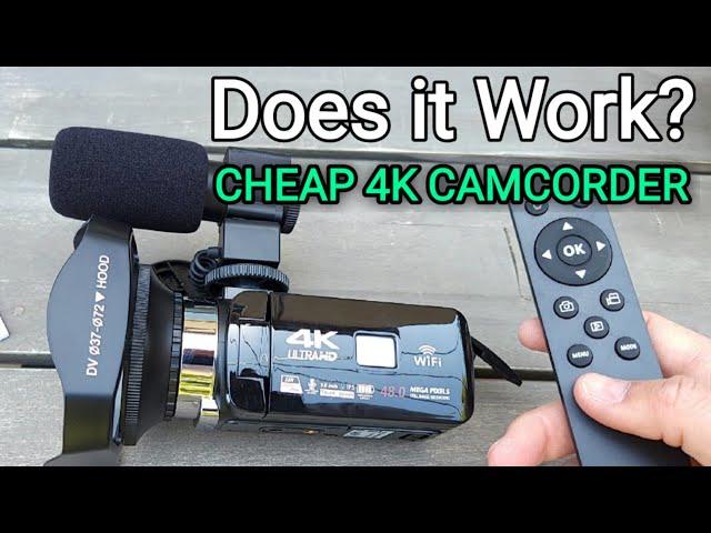 Does it work? CHEAP 4K Camcorder