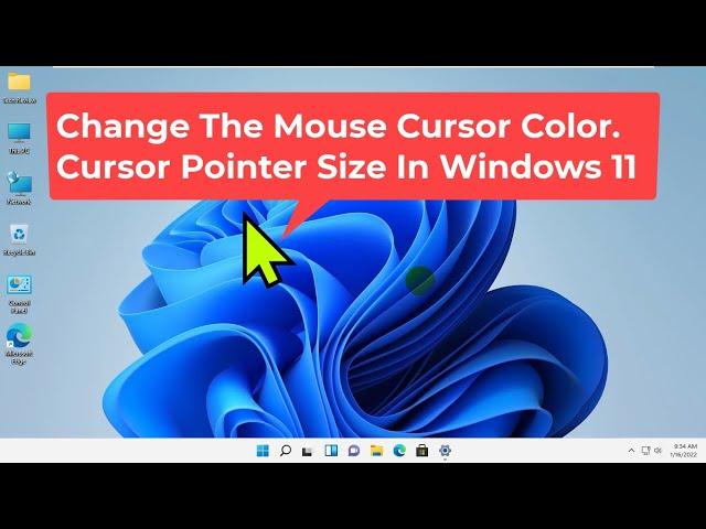 How To Change The Mouse Cursor Color And Cursor Pointer Size In Windows 11