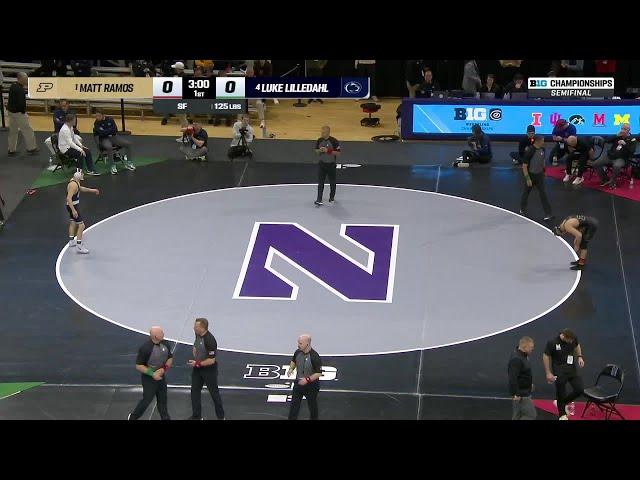 125 LBs: Luke Lilledahl vs. Matt Ramos | Big Ten Wrestling Championship Semifinals | 3/8/2025