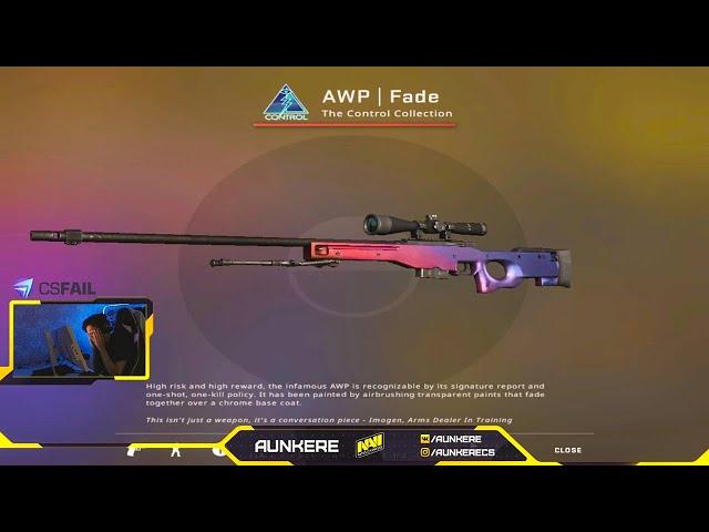 АУНКЕРУ ВЫПАЛ АВП ГРАДИЕНТ НА СТРИМЕ | AWP FADE AUNKERE | AUNKERE ВЫБИВАЕТ AWP FADE