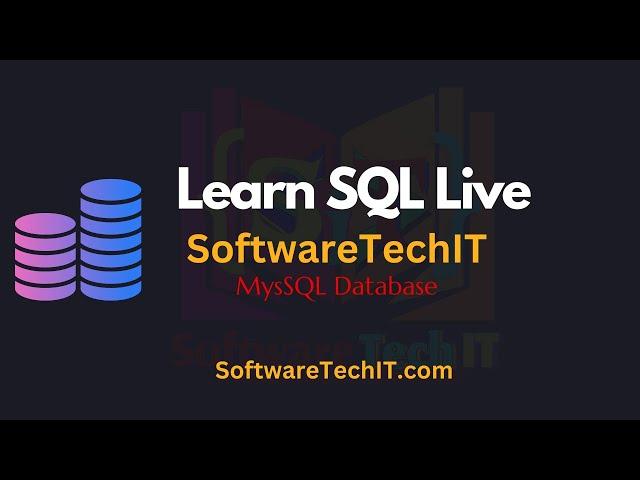 MySQL ep 1: Learn SQL With SoftwareTechIT | MySQL Query | MySQL Database