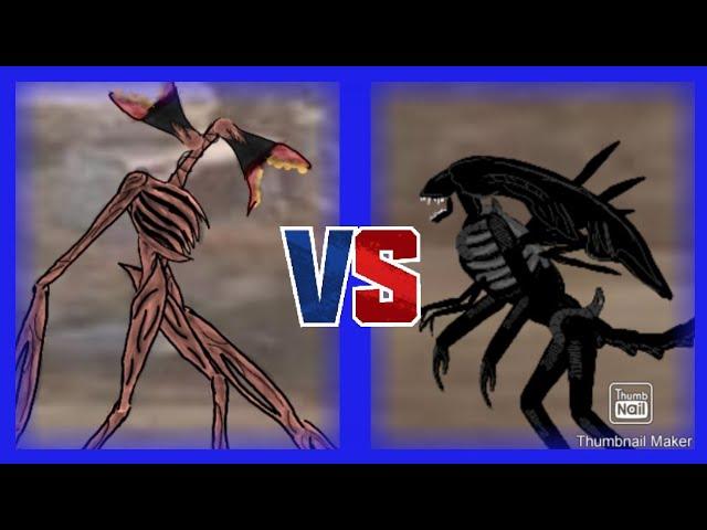 Siren Head vs Xenomorph Queen