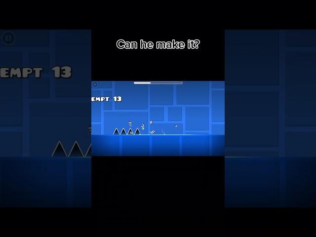 Can he make it? #geometrydash #gaming #gd #dailydoseofgeometrydash #shorts #edit