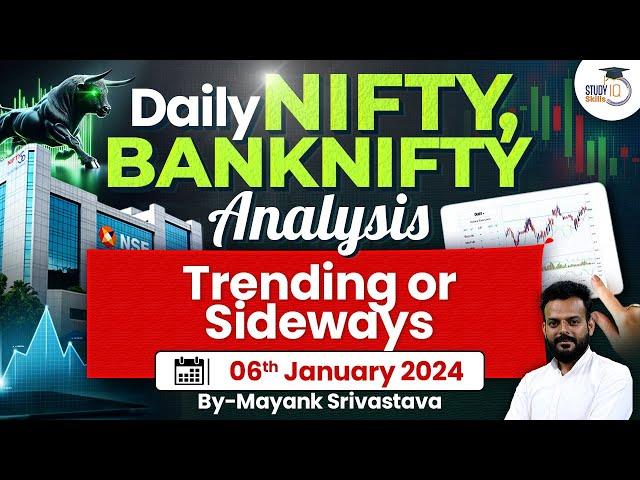 Daily Stock Market Analysis |  6th Jan 2025 | Stock Market Prediction | Nifty & Bank Nifty | StudyIQ