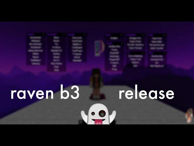 raven b3 - the BEST free ghost client (1.8.9)