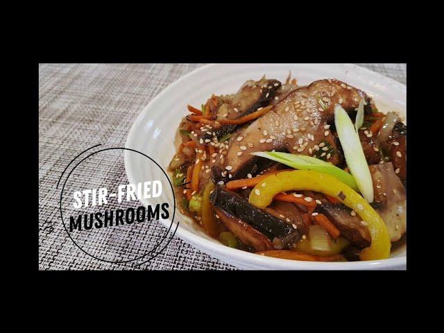 Stir-fried mushrooms (Beoseos bokk-eum 버섯볶음)