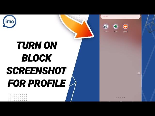 How To Turn On Block Screenshot For Profile On Imo App