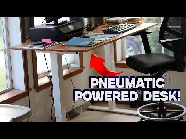 Upgrade Your Office with The Klöud Pneumatic Adjustable Desk!  Go From Sit to Stand in Seconds!!