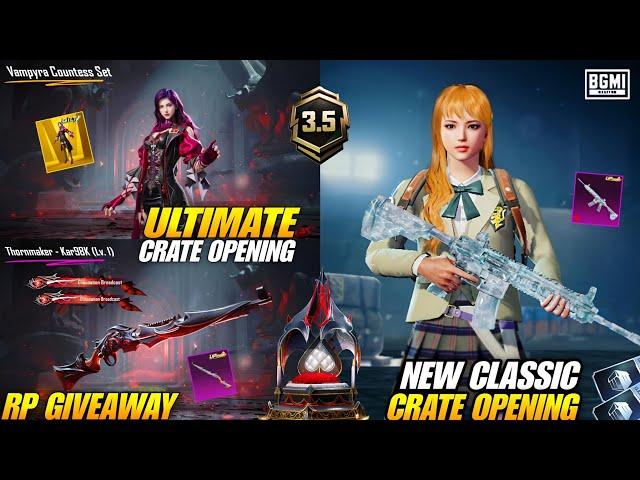 New Ultimate Crate Opening  Bgmi New Classic Crate Opening | Bgmi Pubg New 3.5 Update Event