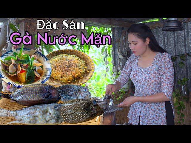 Đặc Sản “Thịt Gà Đại Dương” Cá Bò Hòm và Mâm Cơm Với Ngao Biển