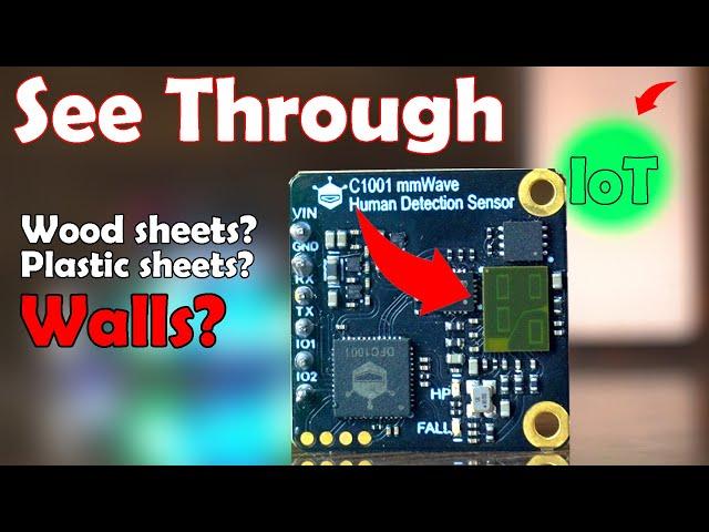 See Through with C1001 mmWave Human Detection sensor, mmWave Sensor with ESP32 IoT