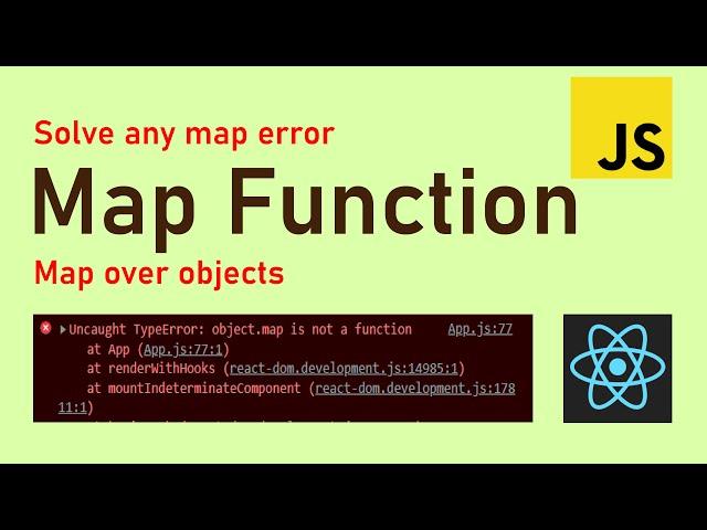 Object.map is not a function || How to map Object in Js, React Native, React || Map Large arrays