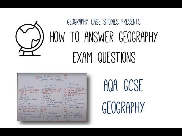 How to answer Geography Questions (Top tips for 4, 6 and 9 mark questions) AQA GCSE Geography