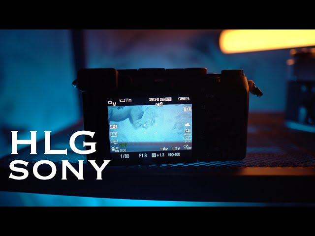 Как снимать и красить HLG на камерах Sony