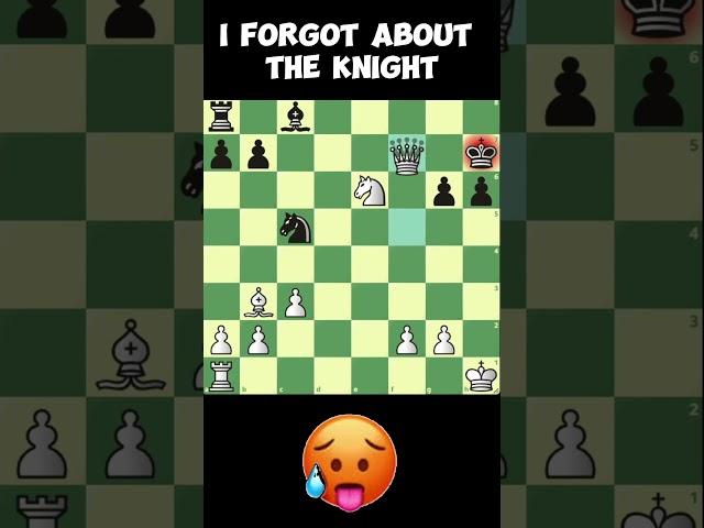 i forgot about the knight #shorts #chess