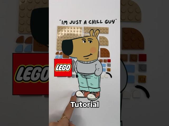 LEGO Chill Guy MOC Tutorial ‍️ #chillguy #legomoc #legotutorial