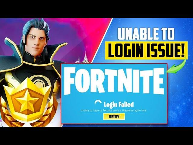 How to Fix Unable to login to Fortnite servers please try again later on PC | Fortnite Sign In Error