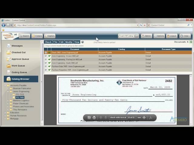 Content Central Document Management Software