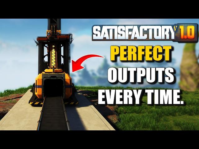 How to Centre And Merge Miner Outputs Perfectly in Satisfactory 1.0