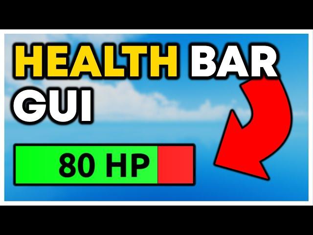 Custom Health Bar GUI - Roblox Scripting Tutorial