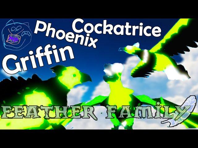 fresh greens Griffin, Cockatrice and Phoenix in feather family roblox | Multikplayer