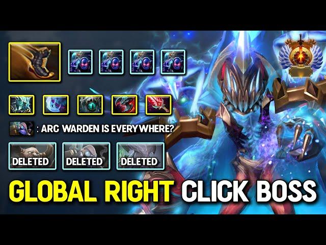 GLOBAL RIGHT CLICK BOSS Arc Warden Max Slotted Item Build 100% No Safe Place Allowed 7.37b Dota 2