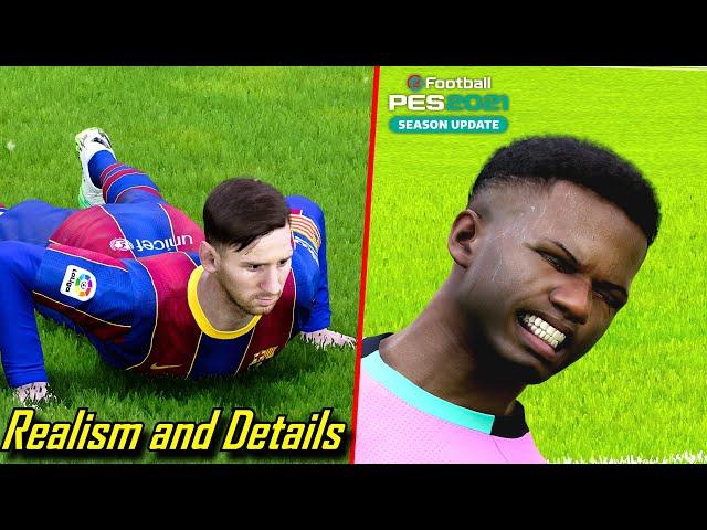  PES 2021 | TOP 10 Realistic - CRAZY Realism and Details #2 | Fujimarupes