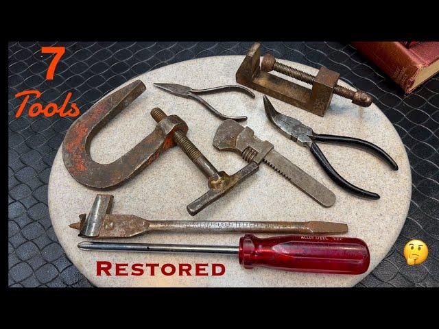 Tool Restoration Melody- 7 Different Vintage Tools!