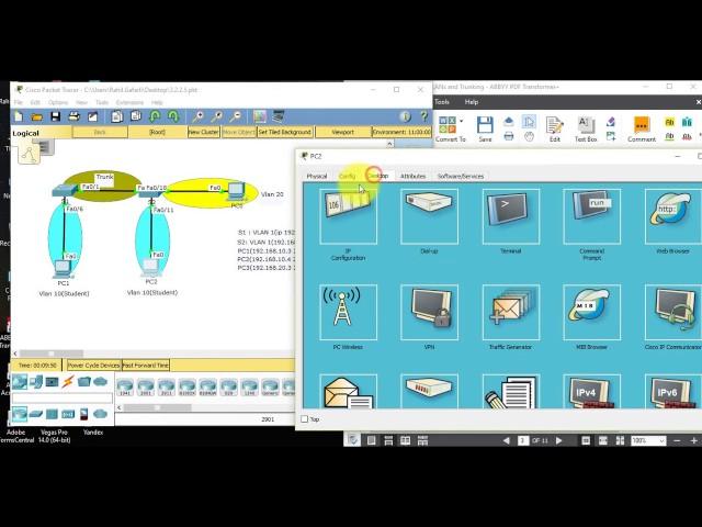 3.2.2.5 Lab - Configuring VLANs and Trunking