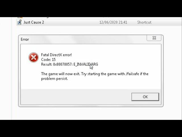 How To fix Just cause 2 DX9 Error code 15 (just 3 minutes)