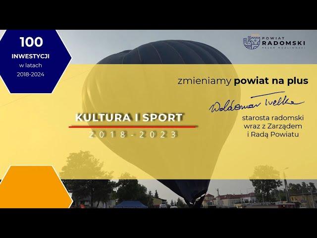 Zmieniamy powiat na plus! KULTURA I SPORT 2018-2024