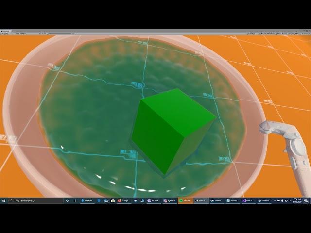 Obi fluid simulation in VR- Unity ultra realistic liquid simulation