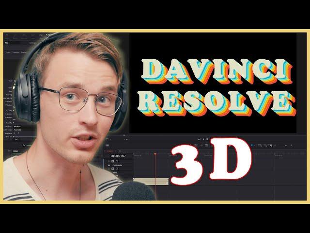 Easy 3D Text |Davinci Resolve