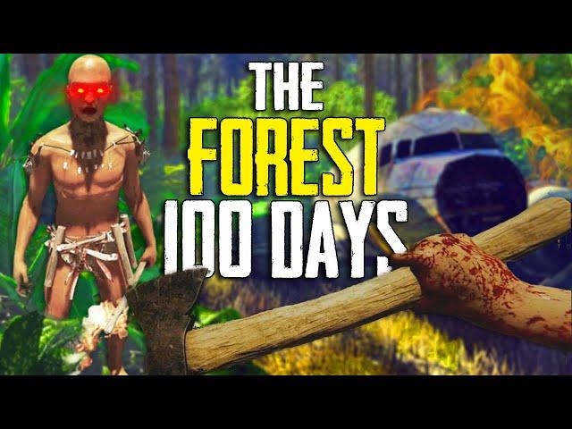 I Survived The Forest for 100 Days... Here's What Happened! [Full Playthrough]