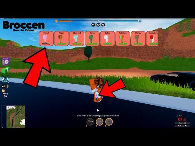 How to change your weapon skin in ROBLOX Jailbreak | Broccen