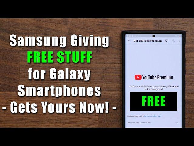 Samsung is Giving Away FREE Youtube Premium to Many Galaxy Smartphone Owners - Get Yours Here