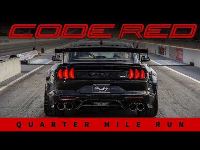 Shelby GT500 CODE RED Quarter Mile Run - 8.59s at 161 MPH! 