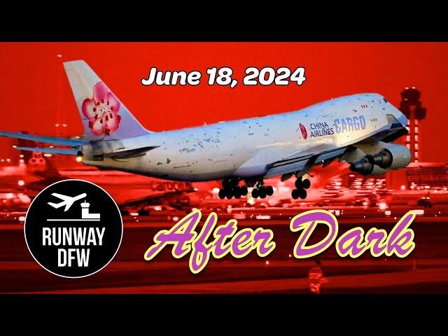  LIVE Watch the planes at DFW Airport... After Dark - June 18, 2024