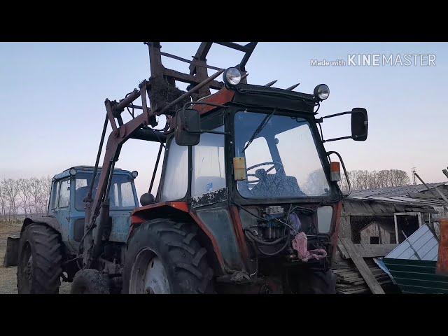 МТЗ подымает КУНОМ ЛТЗ... Восстановление трактора ЛТЗ..Т40  , Tractor LTZ, МТЗ, ЮМЗ.