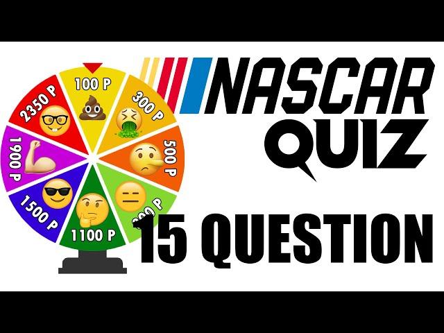 NASCAR QUIZ | TEST YOUR NASCAR KNOWLEDGE | 15 QUESTION QUIZ!