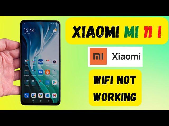 How to Fix Wifi Not Working Problem | Xiaomi 11i Wifi connection problem