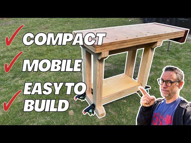 Small workshop? Tight budget? Here's a workbench for you!
