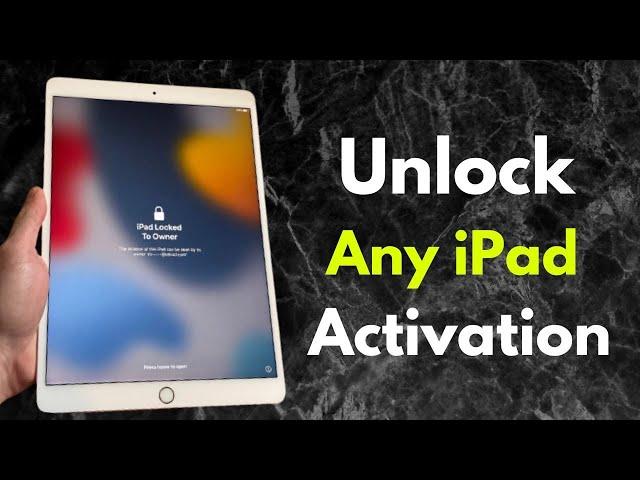 iPad Locked To Owner Fix - How To Unlock iPad Activation- Unlock Disable iPad - Any IOS Any Country